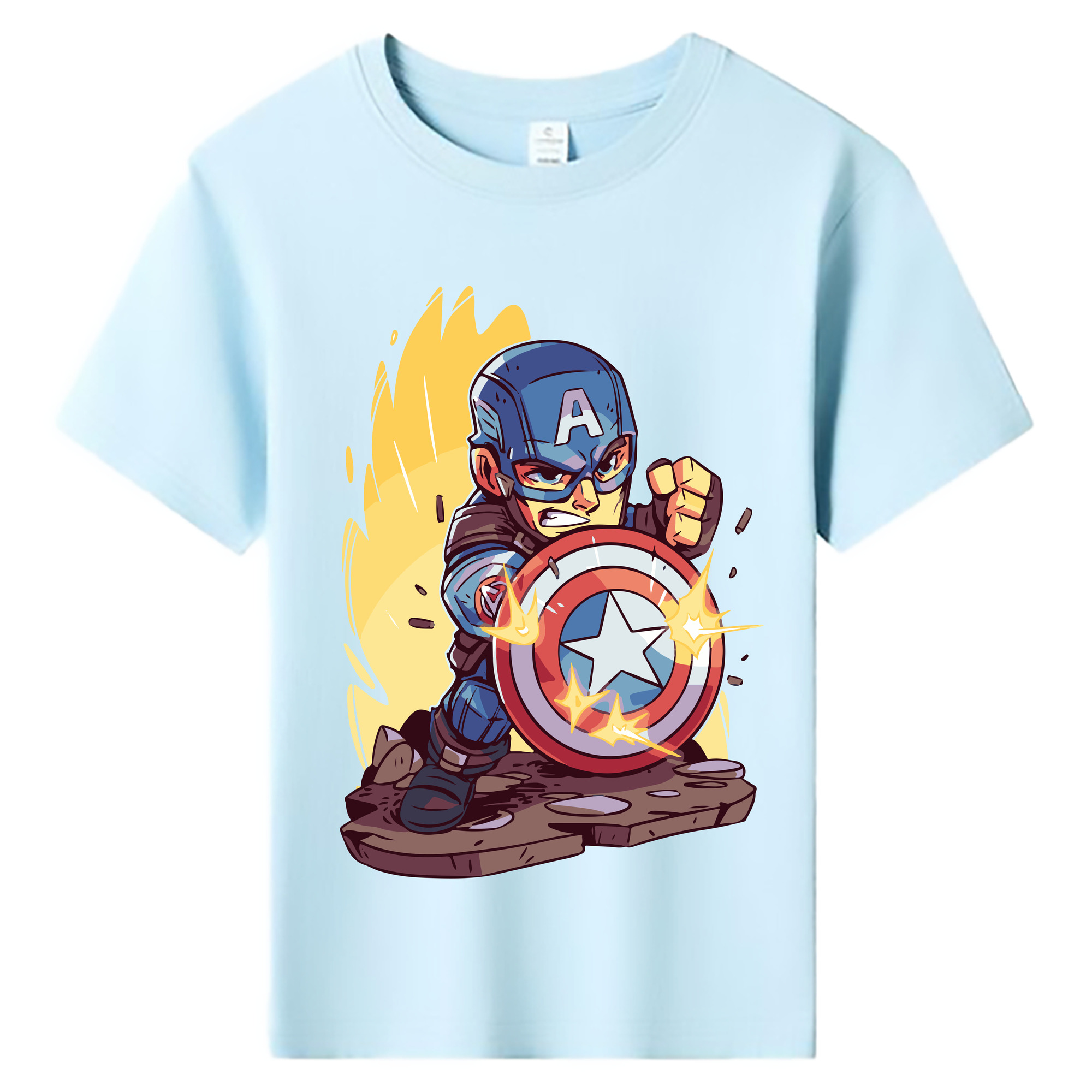 （画像用） アベンジャーズ The Avengers 綿100％キッズTシャツ（フロントプリント）